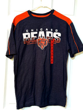 NFL Team Apparel Chicago Bears Mens Medium Blue Short Sleeve Jersey T-Shirt NWT
